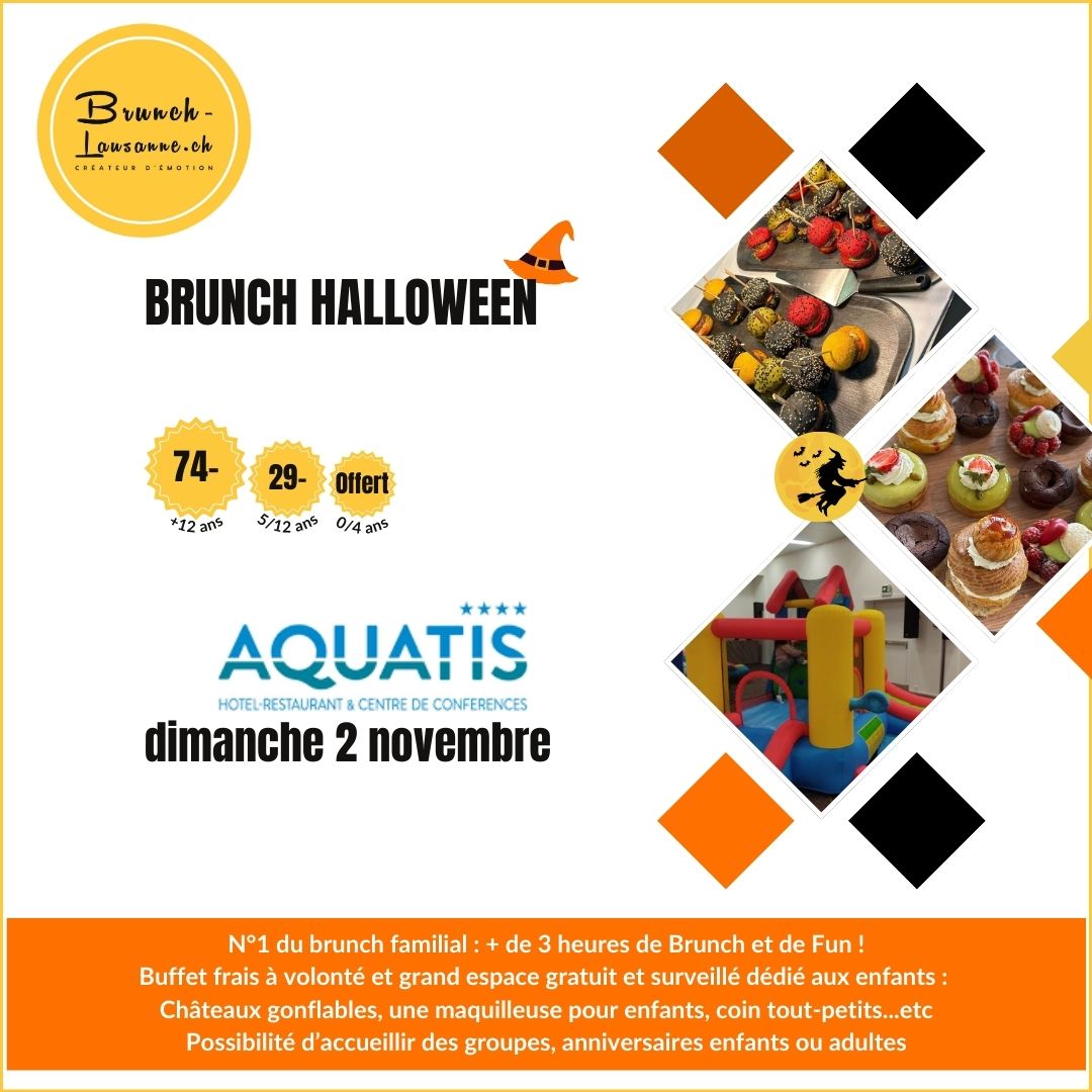 Brunch Halloween 2 novembre Aquatis Lausanne